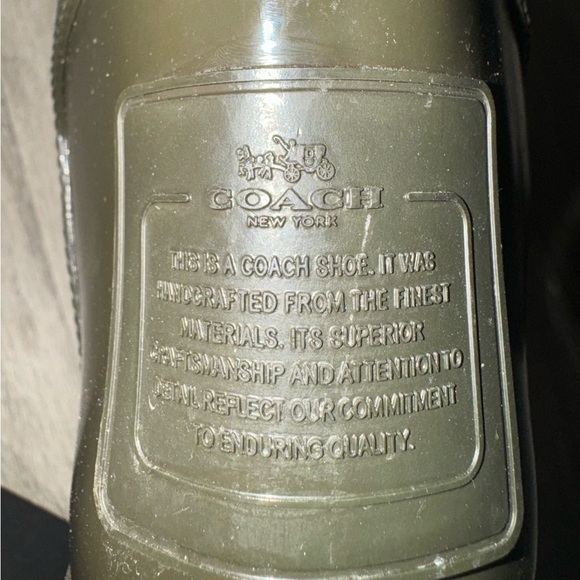 COACH Tristee Rain Boots Brown and Tan - Picture 5 of 6